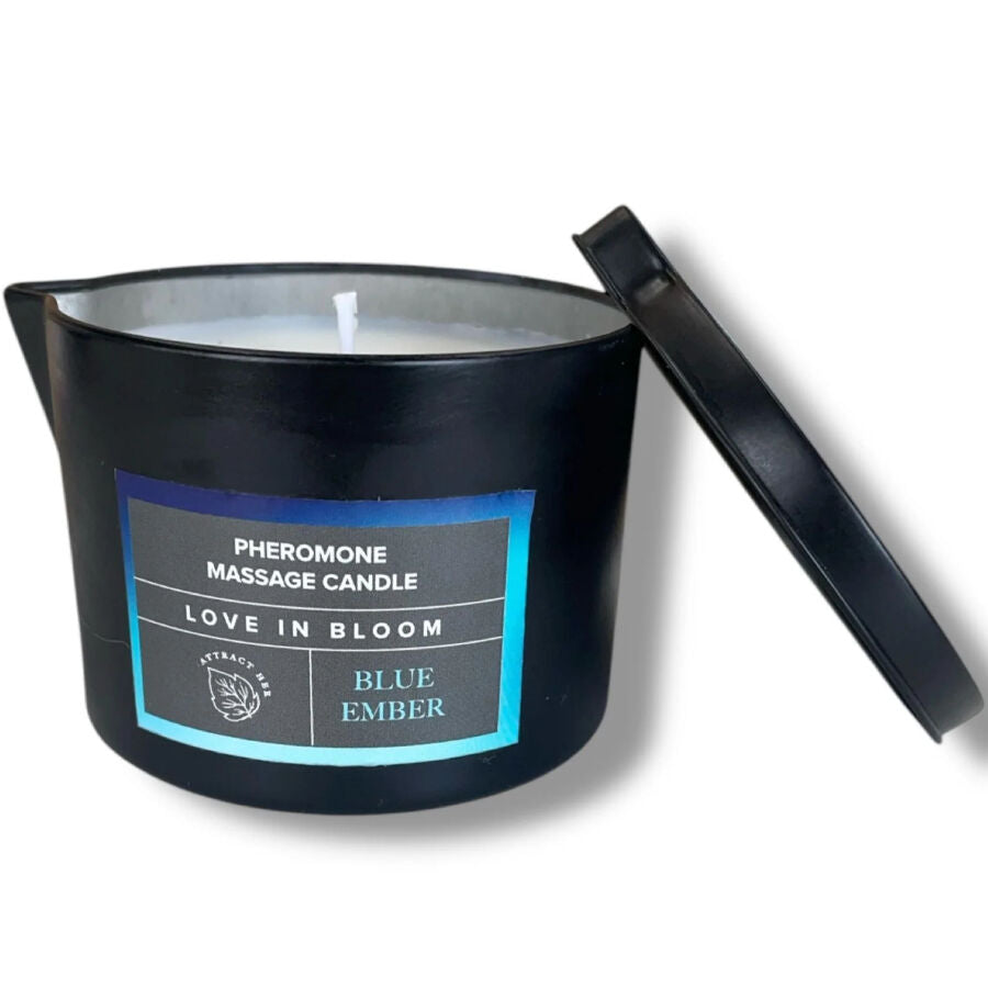 Bougie Massage Phéromones Blue Ember 150ml - Eye Of Love - EYE OF LOVE