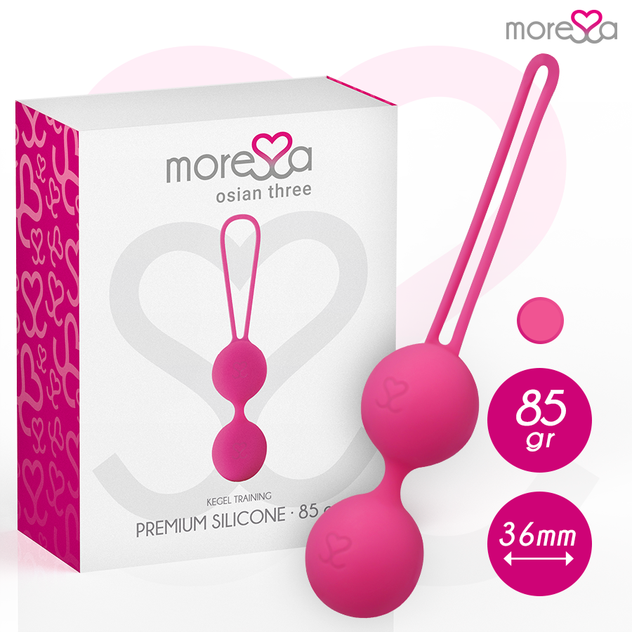 Moressa – Balle de Kegel 85 g pour le renforcement du périnée - Rose