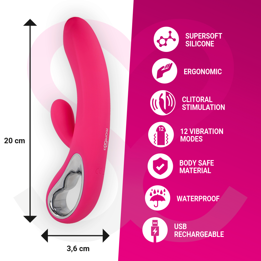 Vibromasseur Rabbit Troy Double Stimulation - Moressa - MORESSA