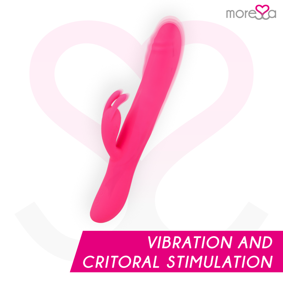 Moressa – Sextoy Rabbit Rechargeable en Silicone Warren Rose