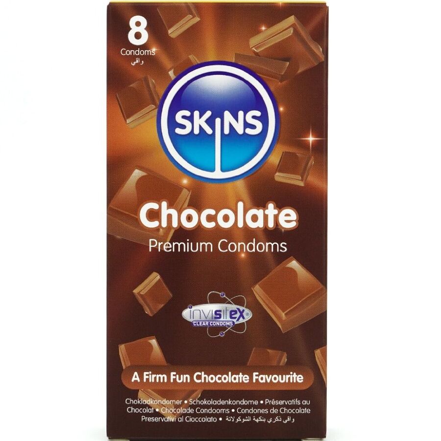 Préservatifs Chocolat Pack 8 Premium - Skins - SKINS