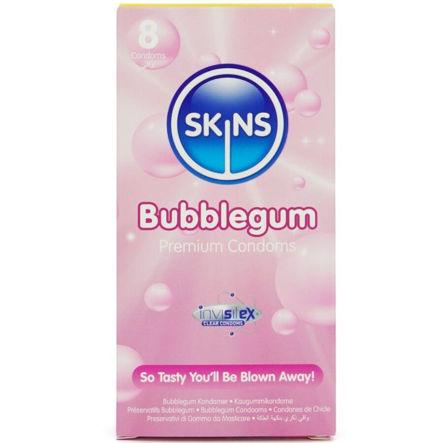 Préservatifs Bubble Gum Pack de 8 Premium - Skins - SKINS