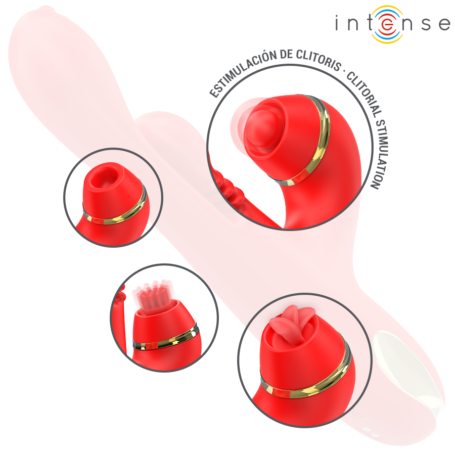 Vibromasseur Multifonction Intense Katy Rouge - Intense