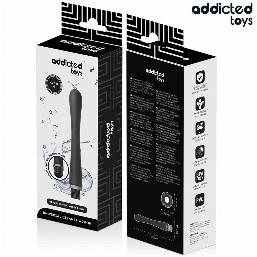 Nettoyeur Anal avec Adaptateur Universel Modèle 4 - Addicted