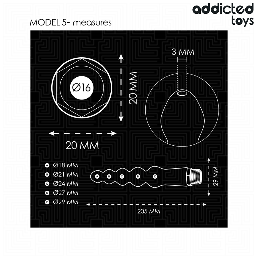 Nettoyeur Anal avec Adaptateur Universel Modèle 5 - Addicted