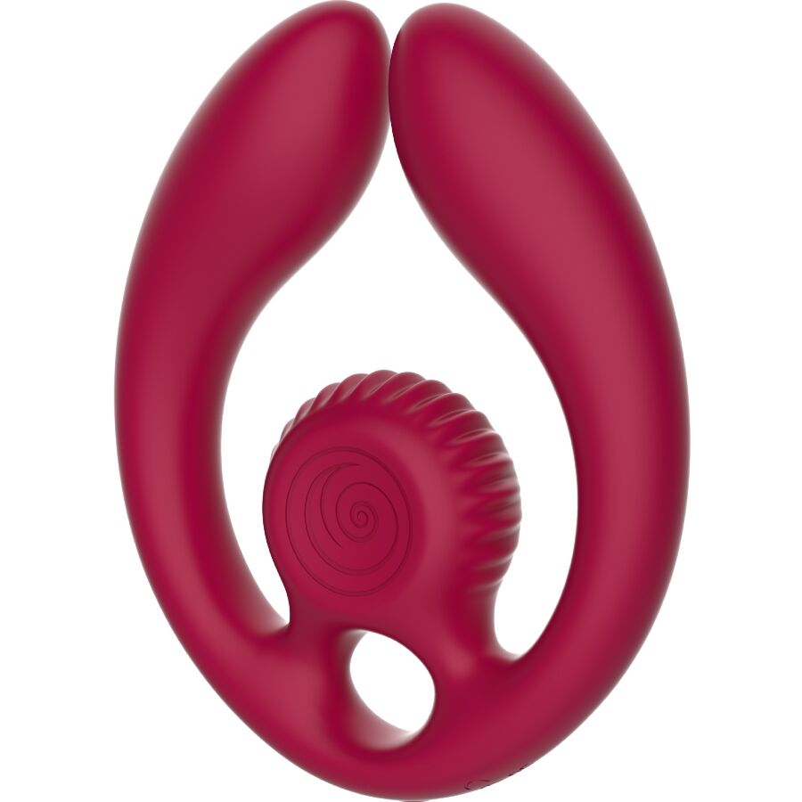 Stimulateur Couples Snail Vibe Gizi Duo Bourgogne - Snail Vibe