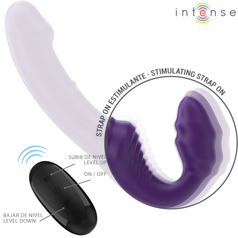 Vibromasseur Double Jill Violet 20cm Télécommande - Intense