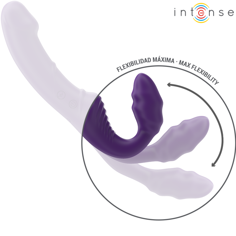 Vibromasseur Double Jill Violet 20cm Télécommande - Intense