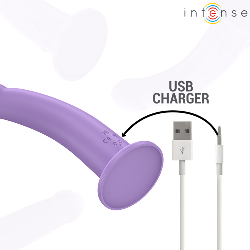 Vibrateur Eddie Violet 17,5cm Télécommandé - Intense