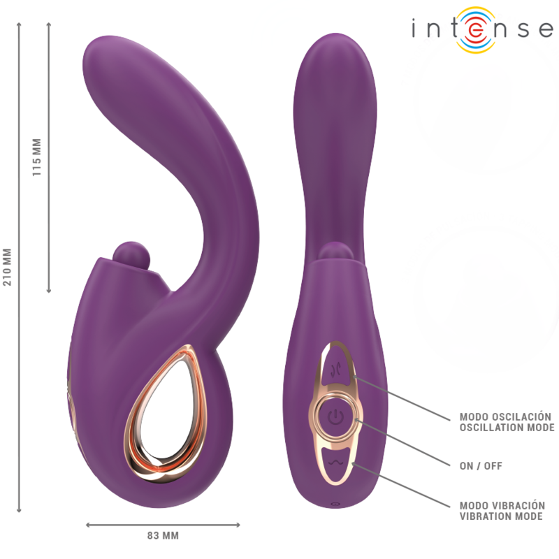 Vibrateur Point G Lali Multifonction Violet - Intense
