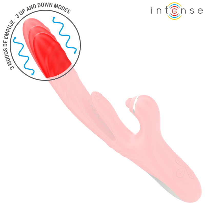 Vibrateur Triple Rosalia 3 en 1 Rouge - Intense