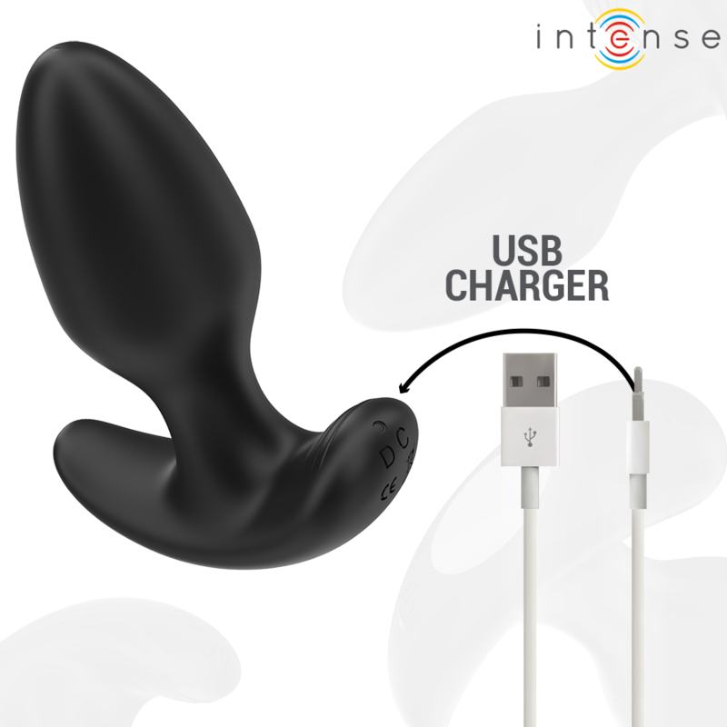 Plug Anal Vibrant Joey 10 Modes Noir Télécommande - Intense