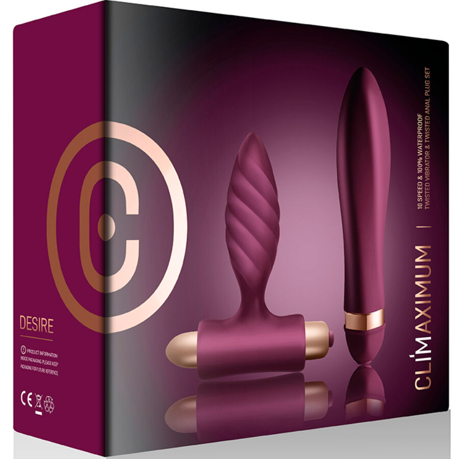 Kit Couple Desire Vibrateur + Plug Anal - Climaximum
