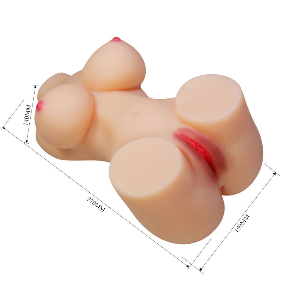 Masturbateur Torse Féminin Réaliste Hetty 1,9 kg - Crazy Bull
