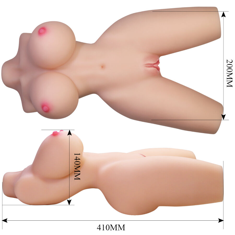 Masturbateur Torse Féminin Réaliste Lily Double Entrée - Crazy Bull