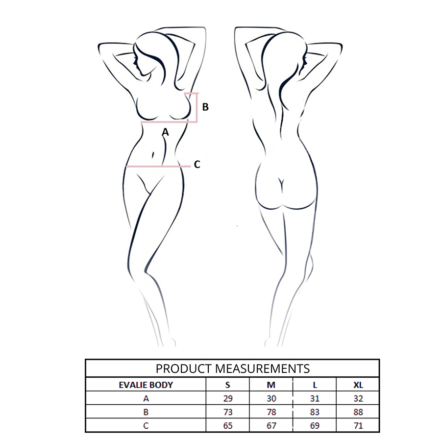 Body Évalie Blanc L/XL - Passion