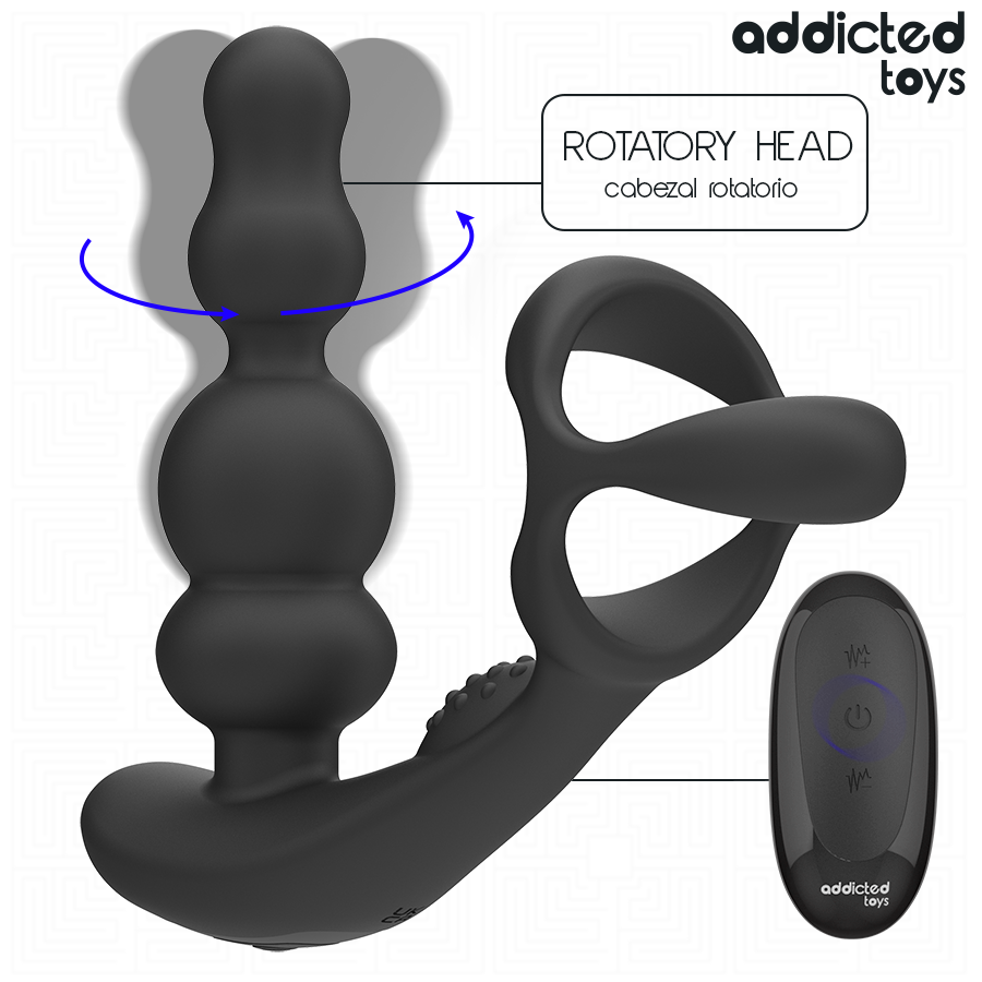 Masseur Prostate Rotatif Télécommandé - Addicted Toys
