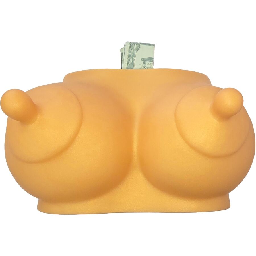 Tirelire Humoristique Seins Ton Doré - Diablo Picante