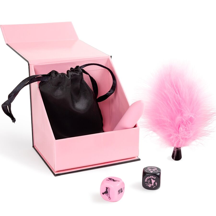 Secret Play - Coffret plaisir pour couples Dés coquins et balle vibrante