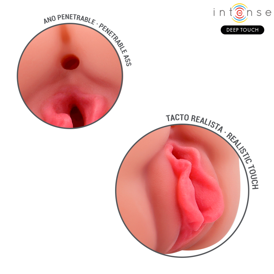 Masturbateur Riley Double Bouche et Vagin - Intense Deep Touch