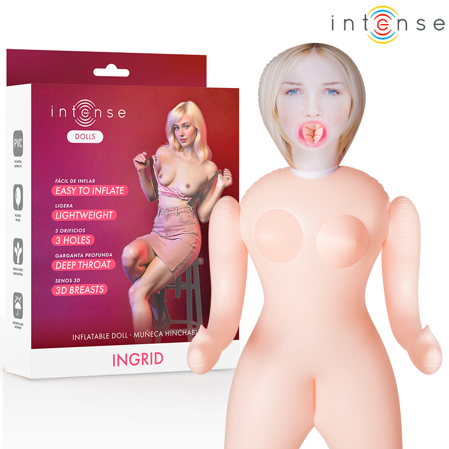 Poupée Gonflable Femme avec Seins 3D Ingrid - Intense