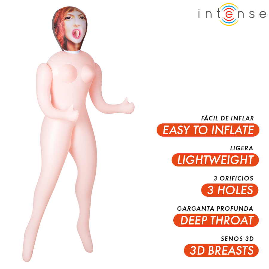 Poupée sexuelle gonflable Femme avec Seins 3D Scarlett - Intense