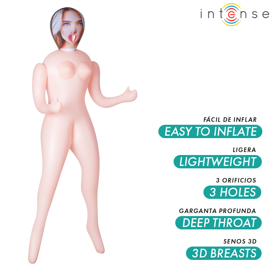 Poupée sexuelle gonflable Femme avec Seins 3D Nicole - Intense