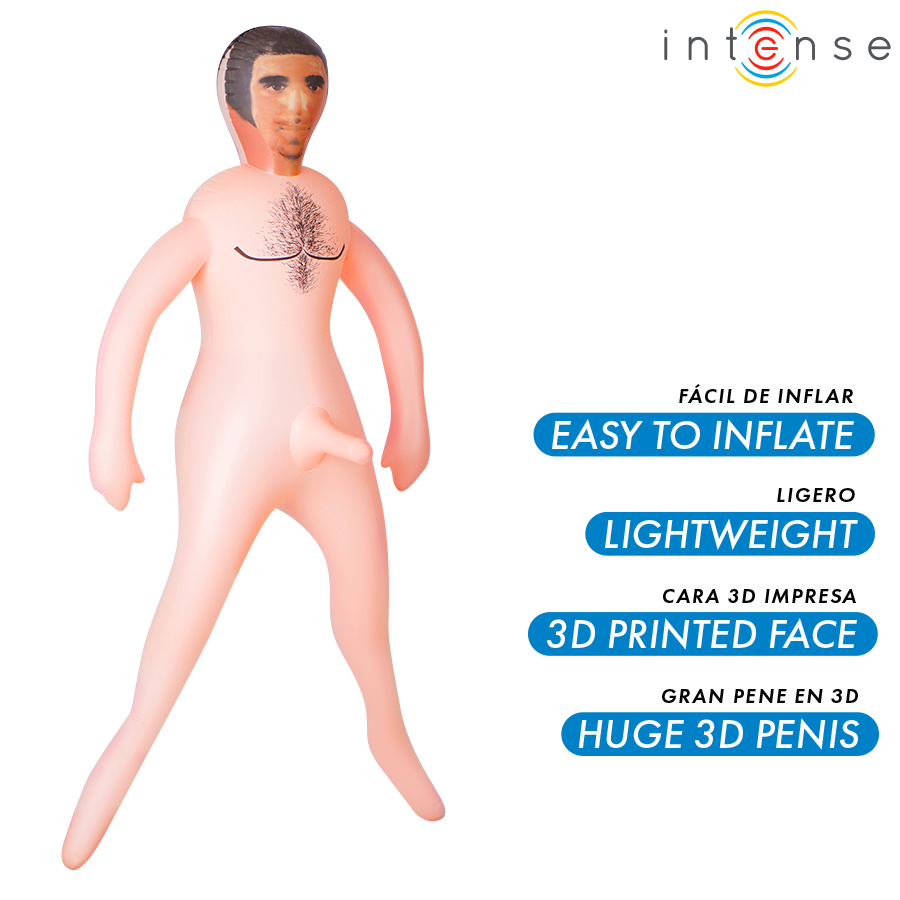 Poupée sexuelle gonflable homme avec Pénis 3D Anthony - Intense