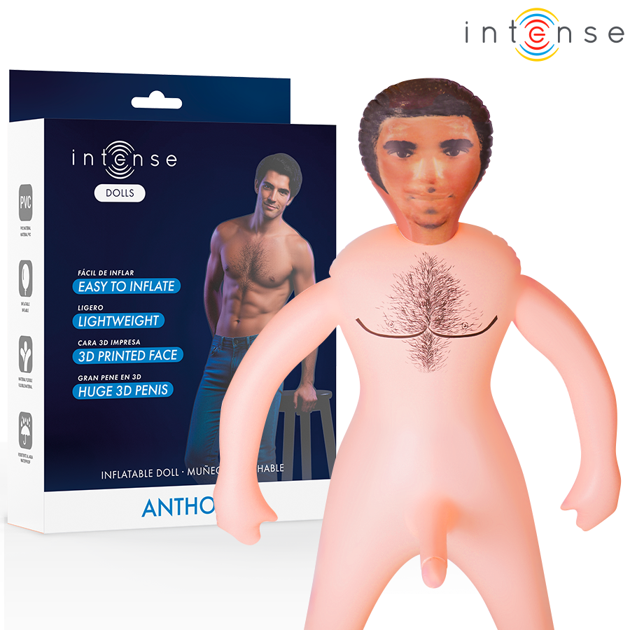 Poupée sexuelle gonflable homme avec Pénis 3D Anthony - Intense