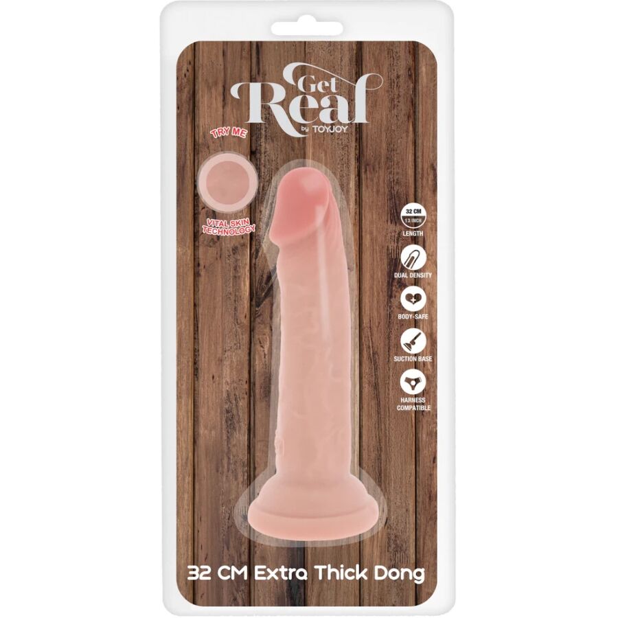 Godemichet Realiste Get Real Deluxe Extra-Epais 32cm - ToyJoy