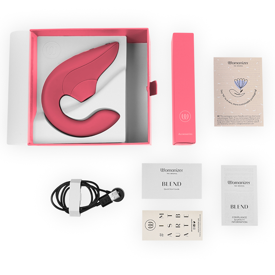 Vibromasseur Rabbit Womanizer Blend Rose - Womanizer