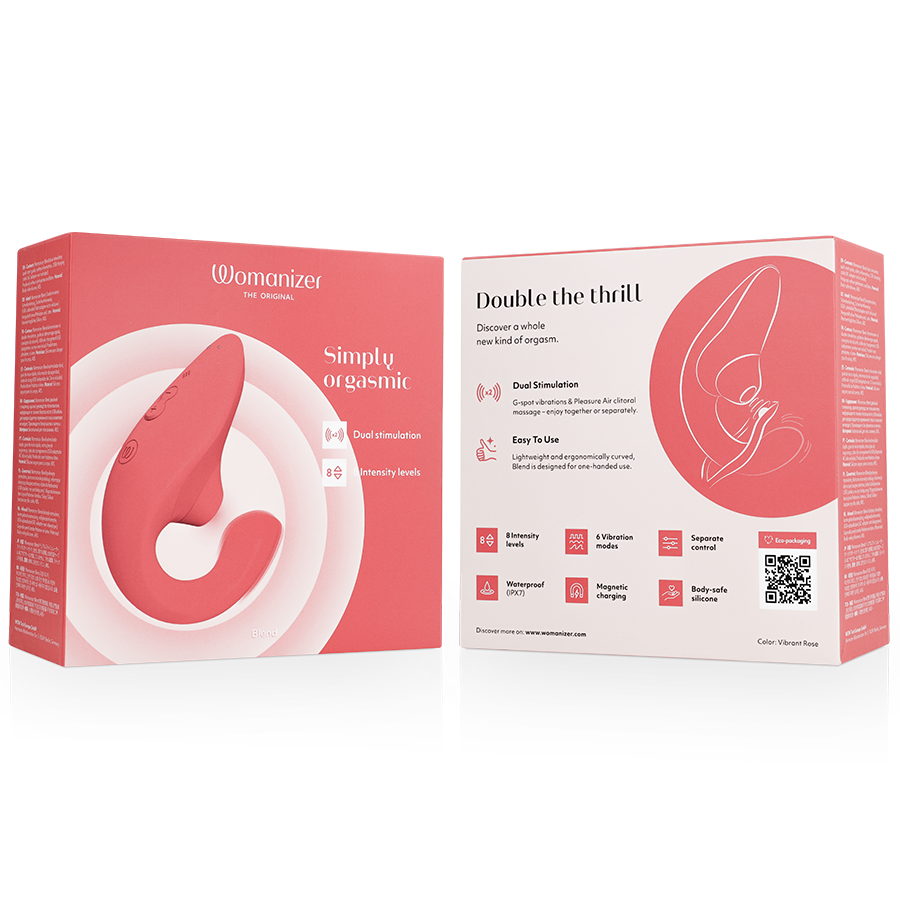 Vibromasseur Rabbit Womanizer Blend Rose - Womanizer