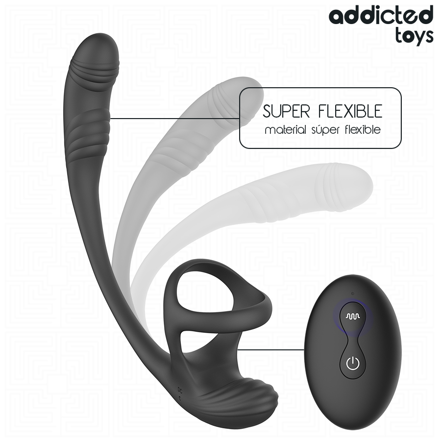 Stimulateur Masculin Vibrant Triple Zones - Addicted Toys