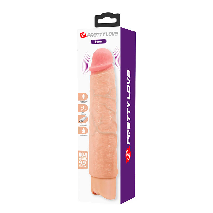 Godemiche Vibrant Soren Flexible Realiste - Pretty Love