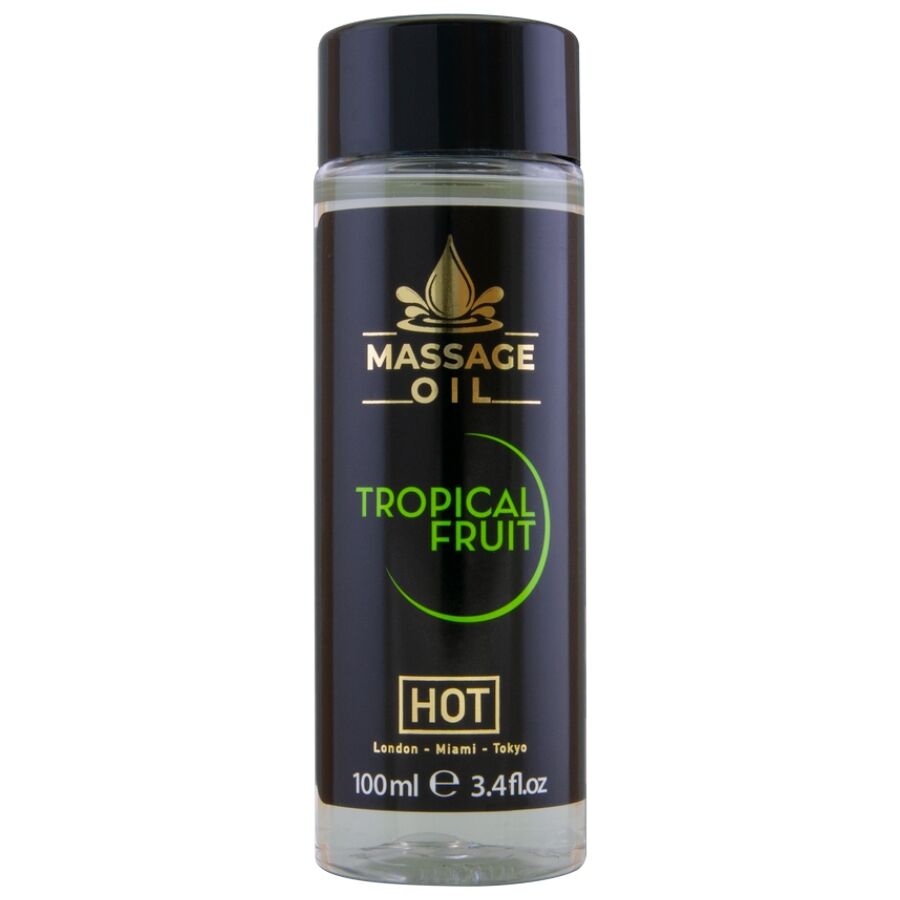 Huile de Massage Chauffante Fruits Tropicaux 100ml - HOT