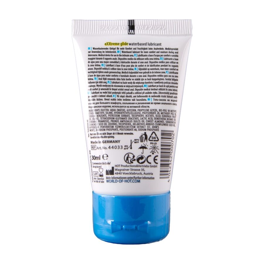 Lubrifiant Anal Exxtreme Glide Confort A+ 30ml - Hot