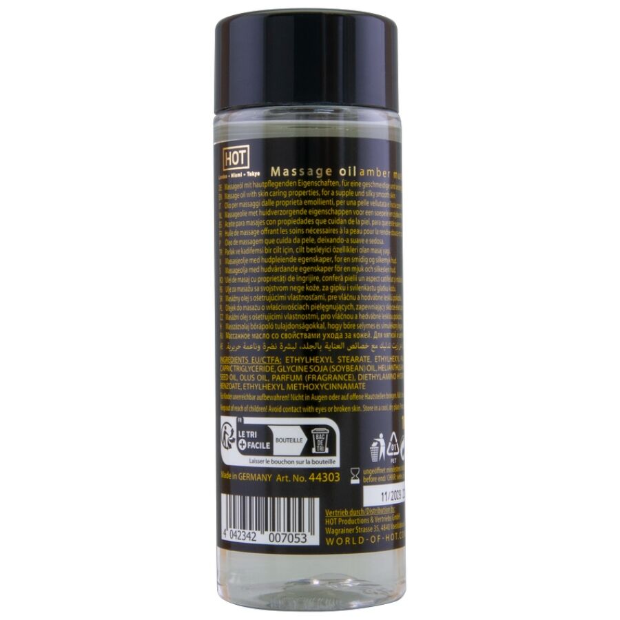 Huile Massage Ambre et Musc 100ml - Hot