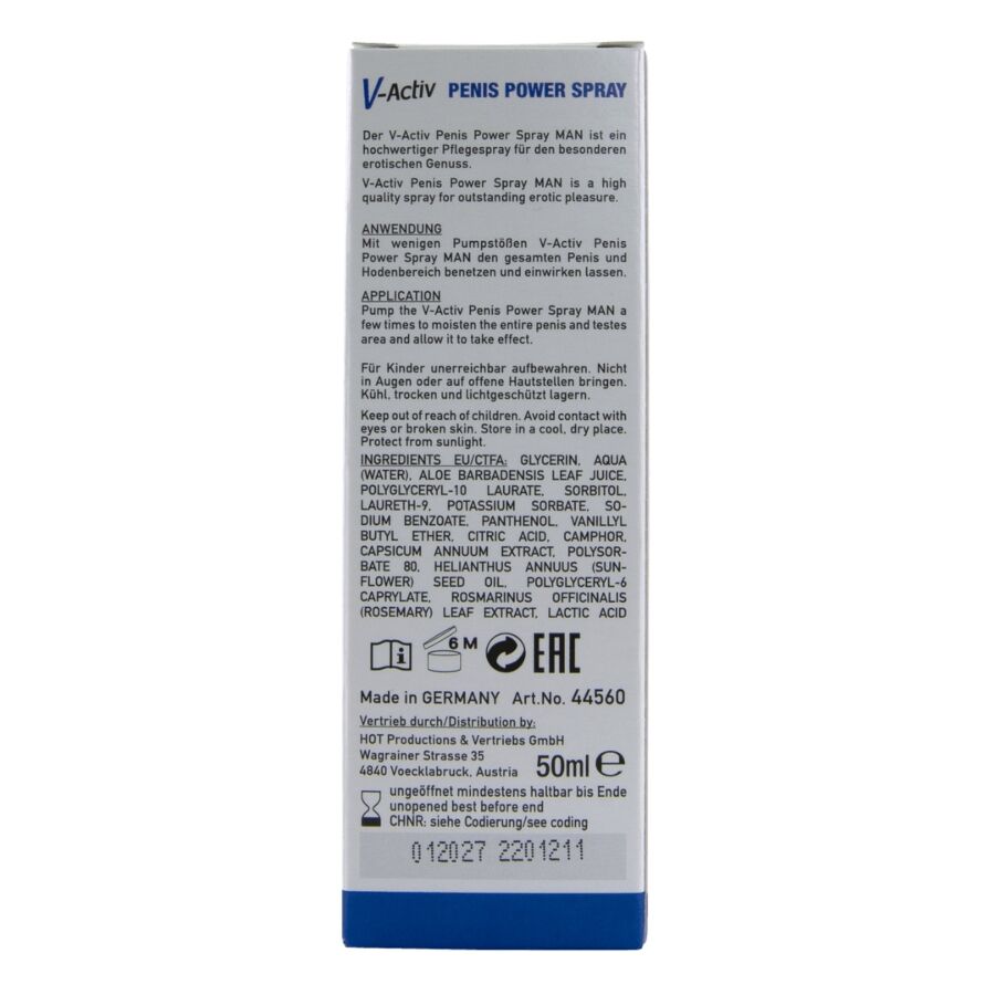 Spray Stimulant Hot V-Activ Pénis 50ml - Hot