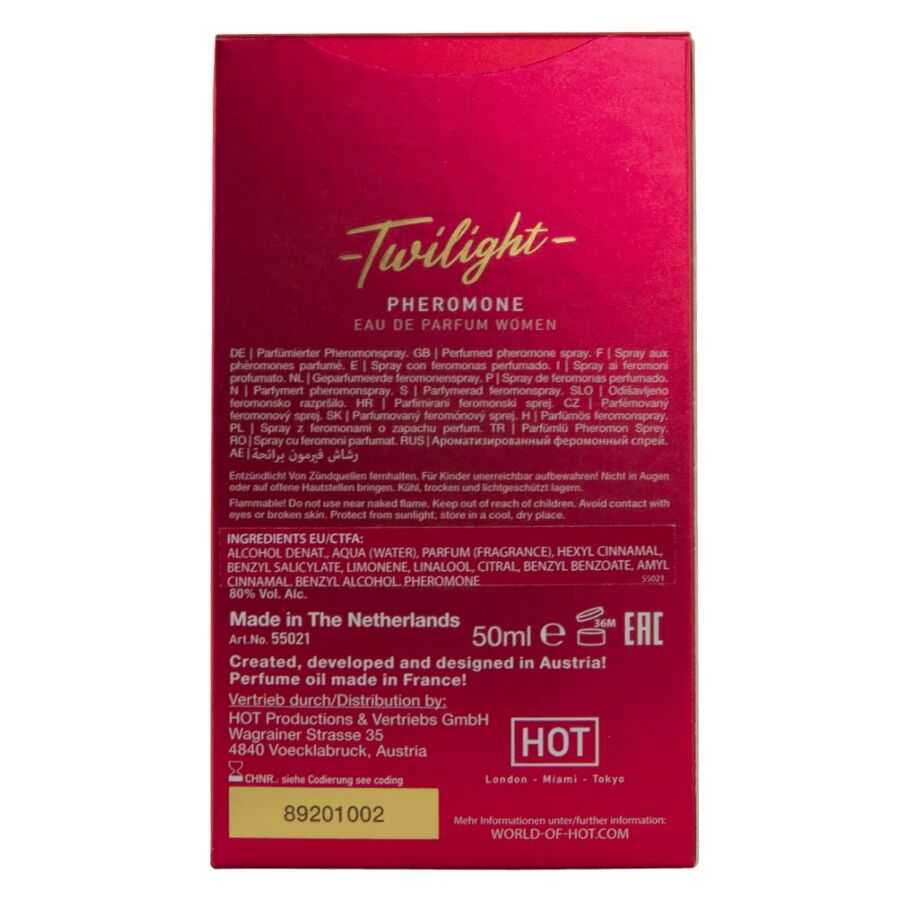 Parfum Phéromones Twilight Femme 50ml - HOT