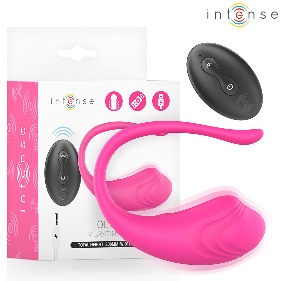 Œuf Vibrant Intense Olivia Pink avec Télécommande