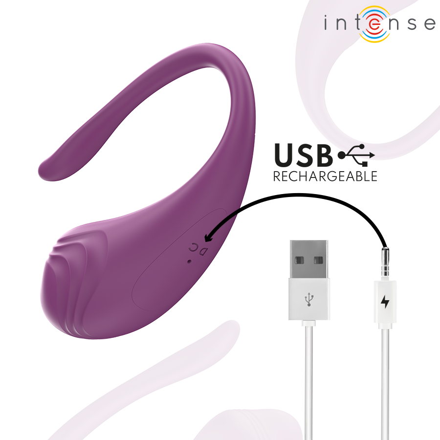 Œuf Vibrant Intense Olivia Purple avec Télécommande
