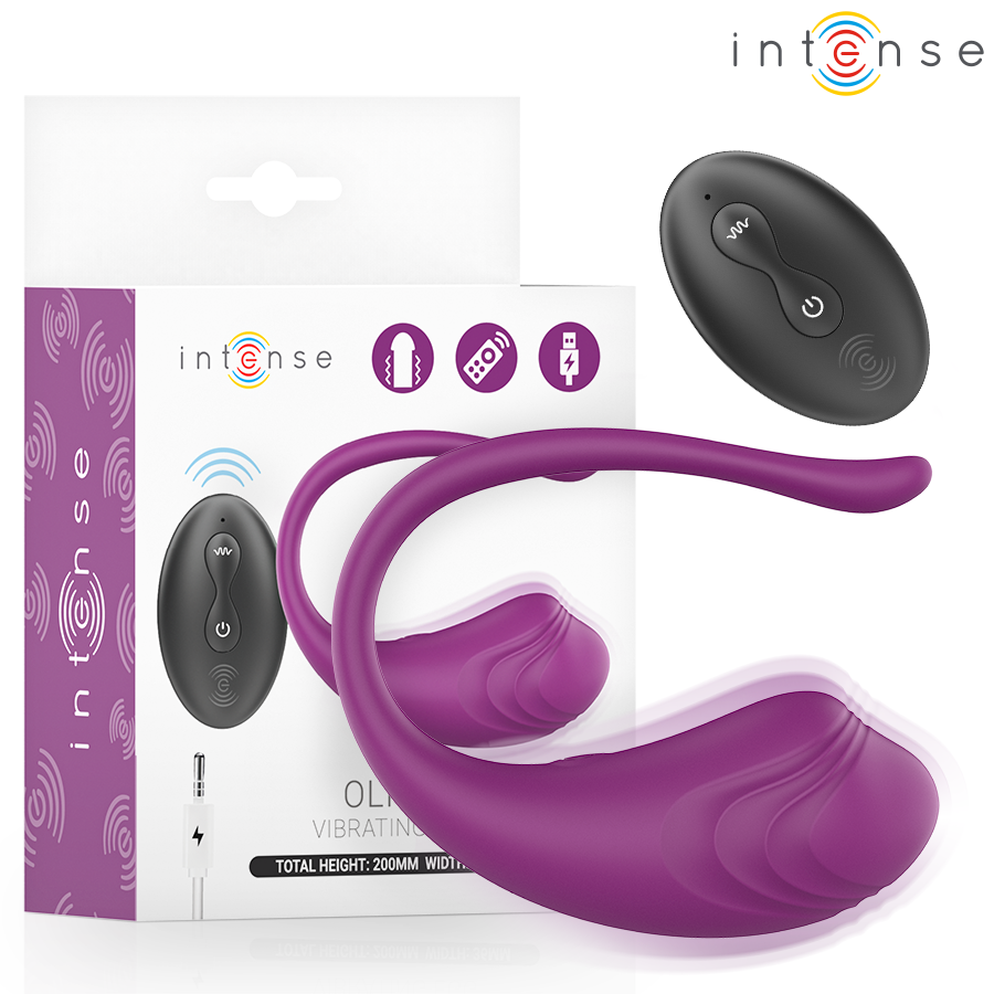 Œuf Vibrant Intense Olivia Purple avec Télécommande