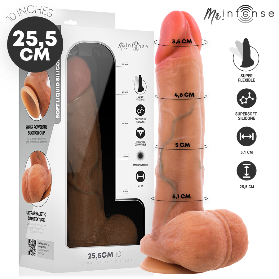 Gode Réaliste MR INTENSE Gary XL avec Testicules 25,5 cm