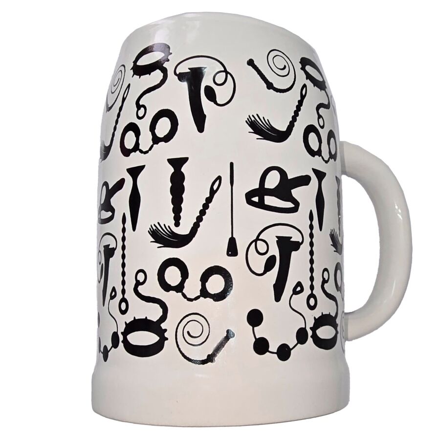 Mug Érotique Sado 700ml Blanc - Diablo Picante