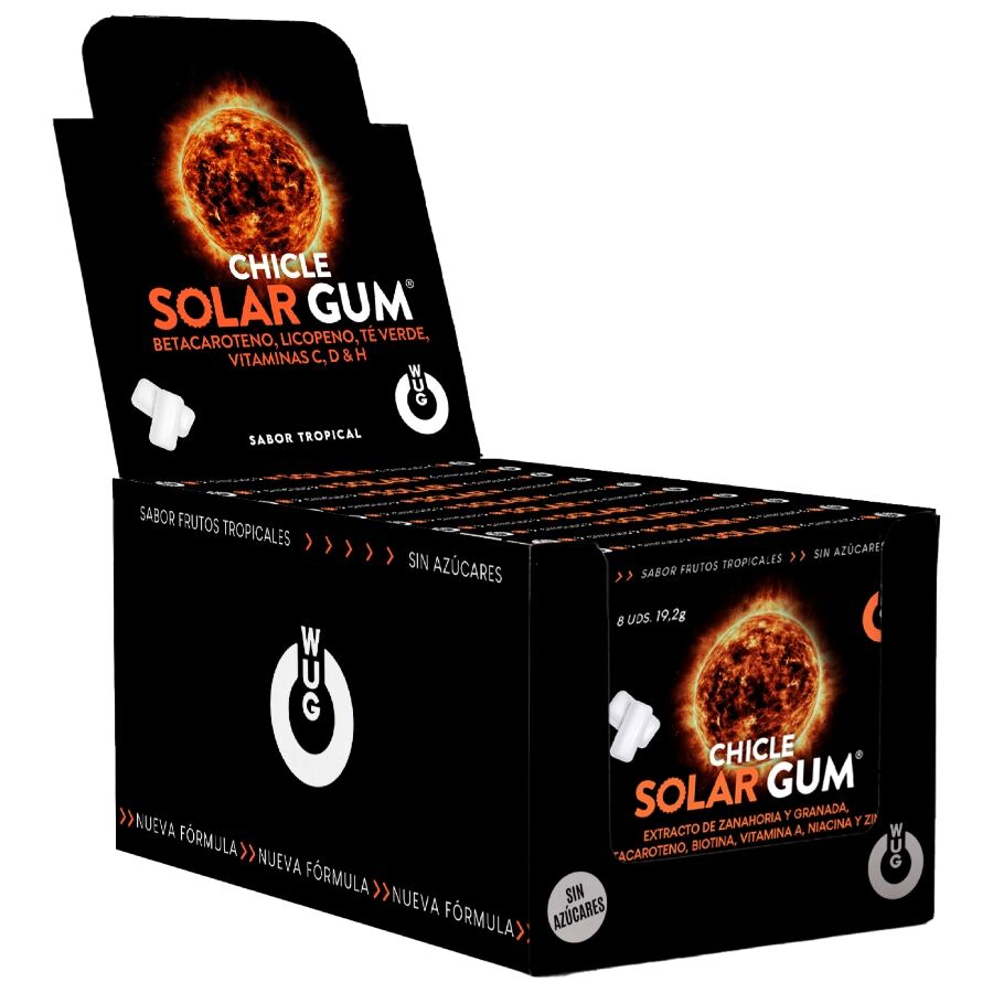 Complément bronzage Solar gommes présentoir 96u - WUG Gum - WUG GUM