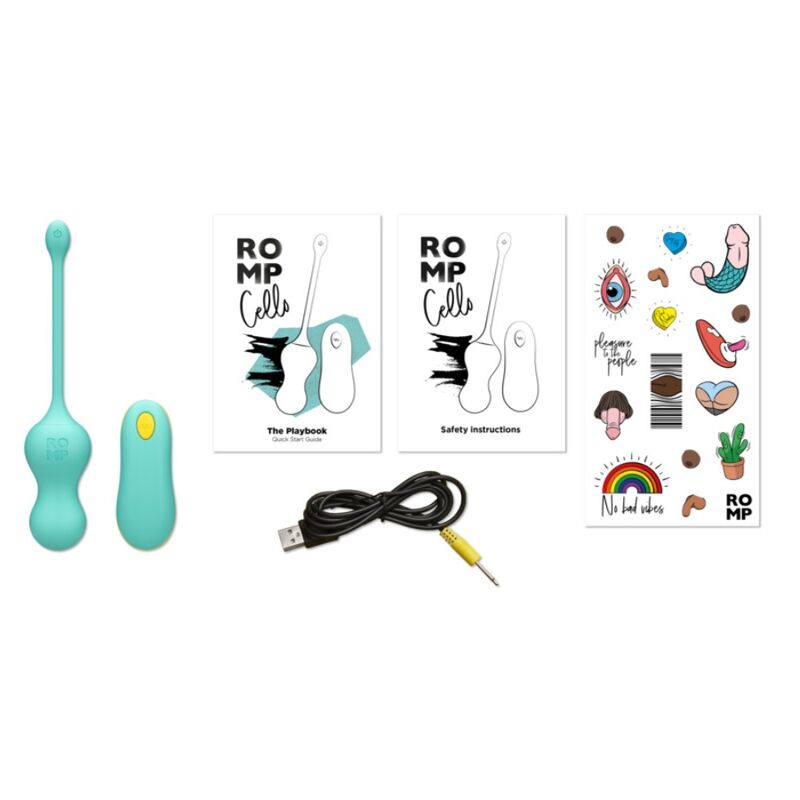 Vibromasseur Point G Cello Turquoise avec Télécommande - ROMP