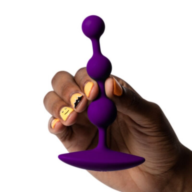 Perles Anales Flexibles AMP Violettes 12,5 cm - ROMP