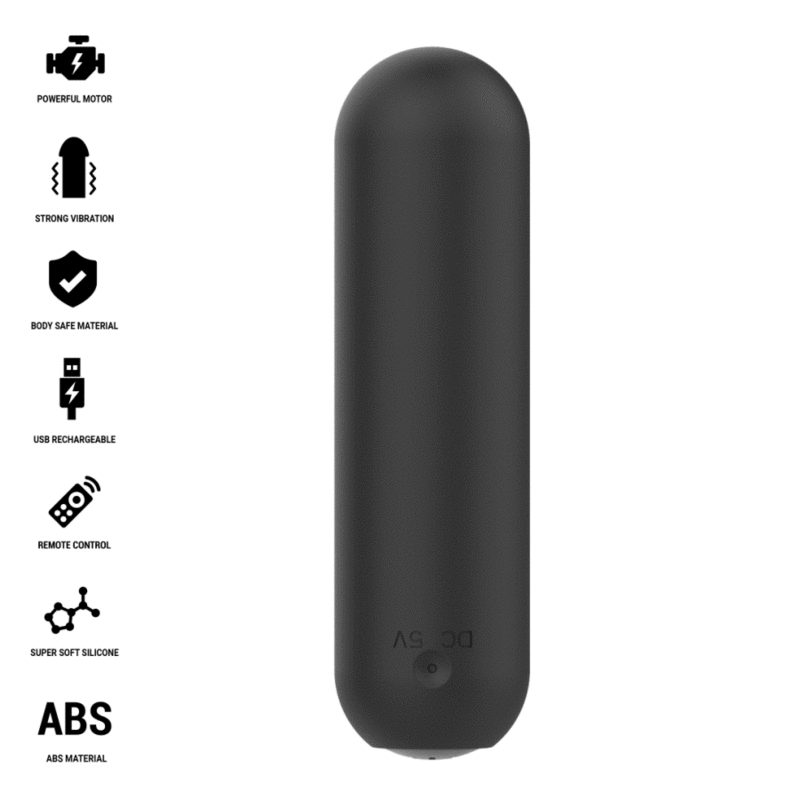 Vibromasseur Judy Rechargeable Télécommande Noir - Intense