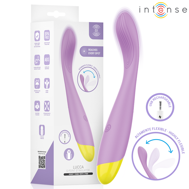 Stimulateur Point G Lucca Flexible Rechargeable USB - Intense High Tech