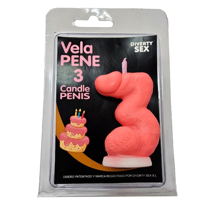 Bougie Pénis Chiffre 0 Rose - Diablo Picante